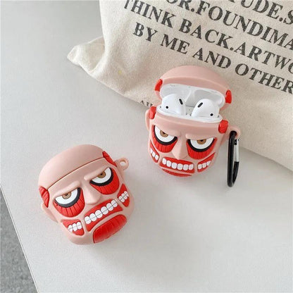 Big Faced Monster Airpod Case Cartoon Silicone Case