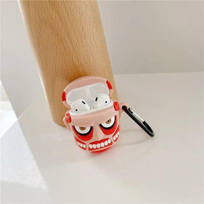 Big Faced Monster Airpod Case Cartoon Silicone Case