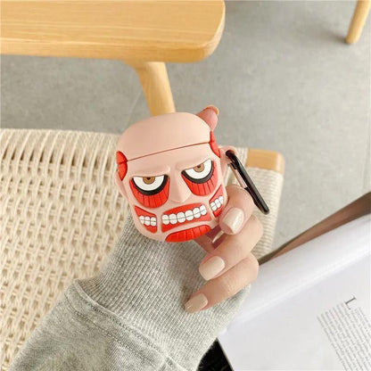 Big Faced Monster Airpod Case Cartoon Silicone Case