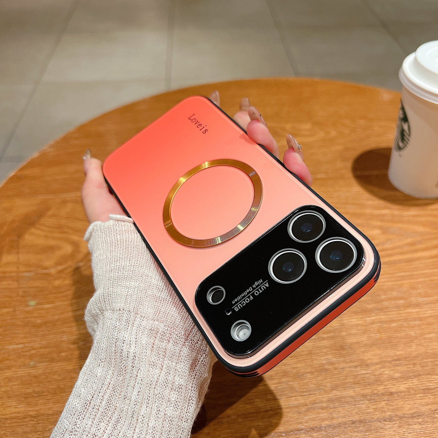 MagSafe Magnetic Gradient Phone Case with Lens Protection