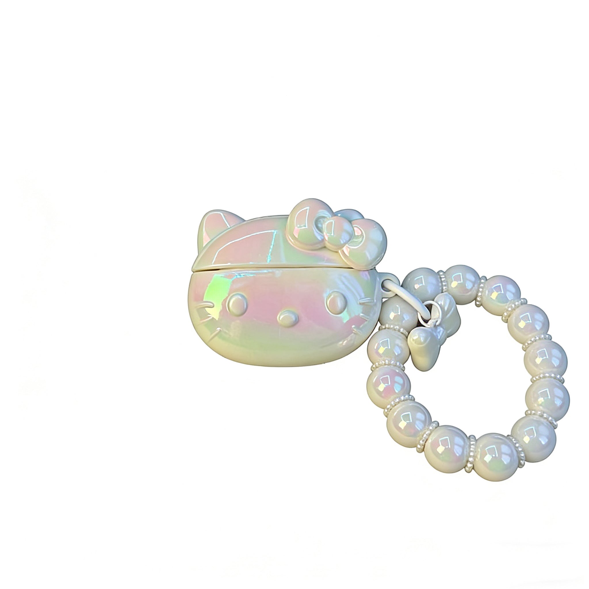 Hellokitty Shape Cute Kawaii AirPods Case With Chain#0365