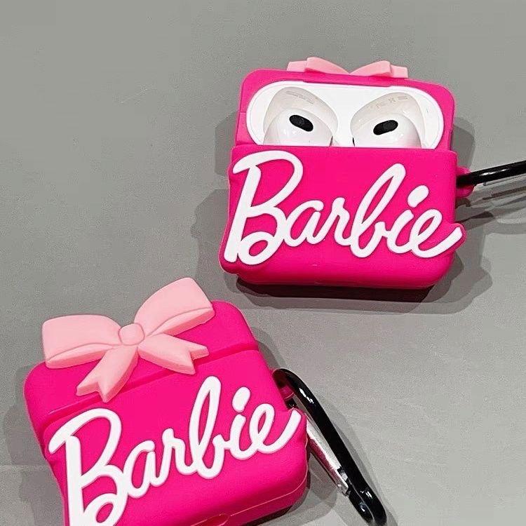 Barbie Pink AirPods Case with Keychain Loop