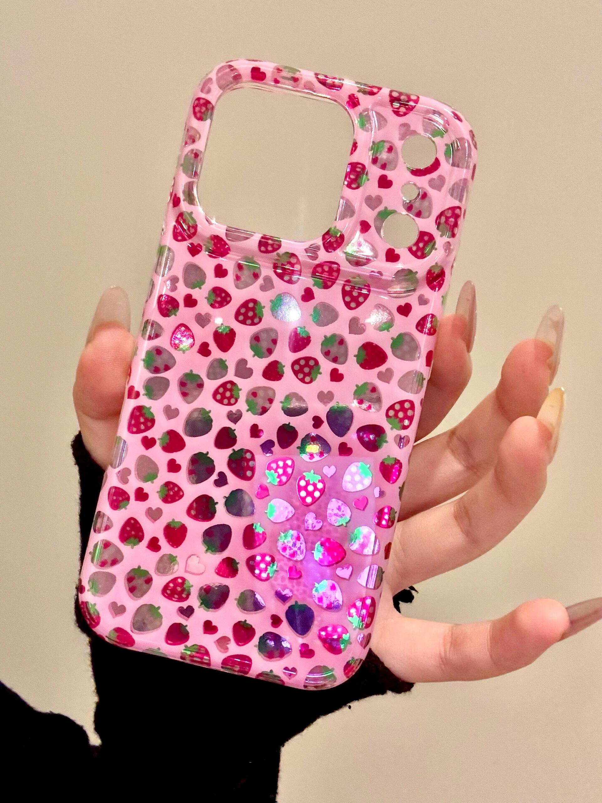 Strawberry Pink Cute Kawaii Phone Case #605