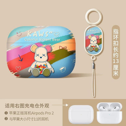 Rainbow Bear Airpods Case Frosted Soft Protective Earphone Case