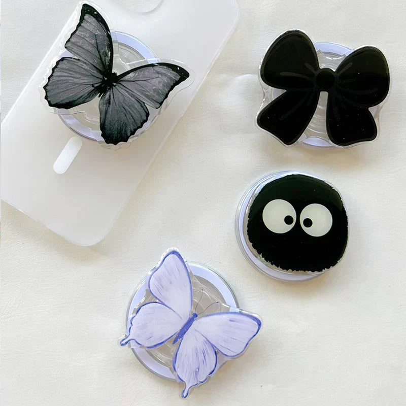 Cute Butterfly Magsafe Magnetic Phone Griptok Phone Holder Stand