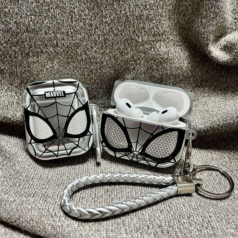 Spider Airpods Protective Case Earphone Protective Cover with Keychain Loop