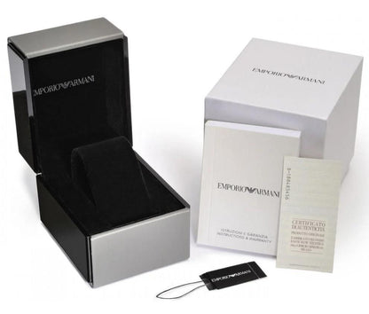 Emporio Armani Men's Aviator Black Watch