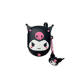 Kuromi Black Flip Phone Shape Silicone Cute Kawaii AirPods Case #0134